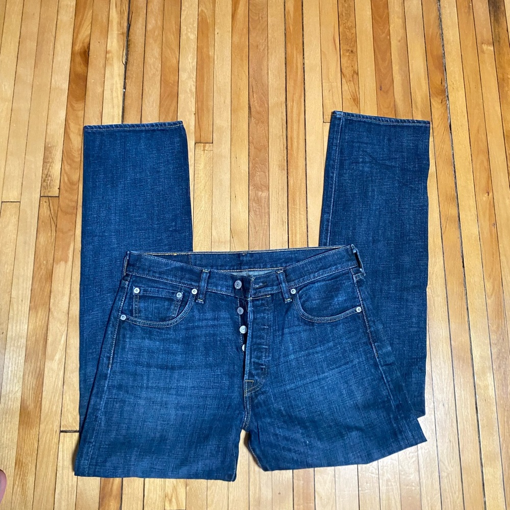 Levi's Dark Blue Straight Jeans